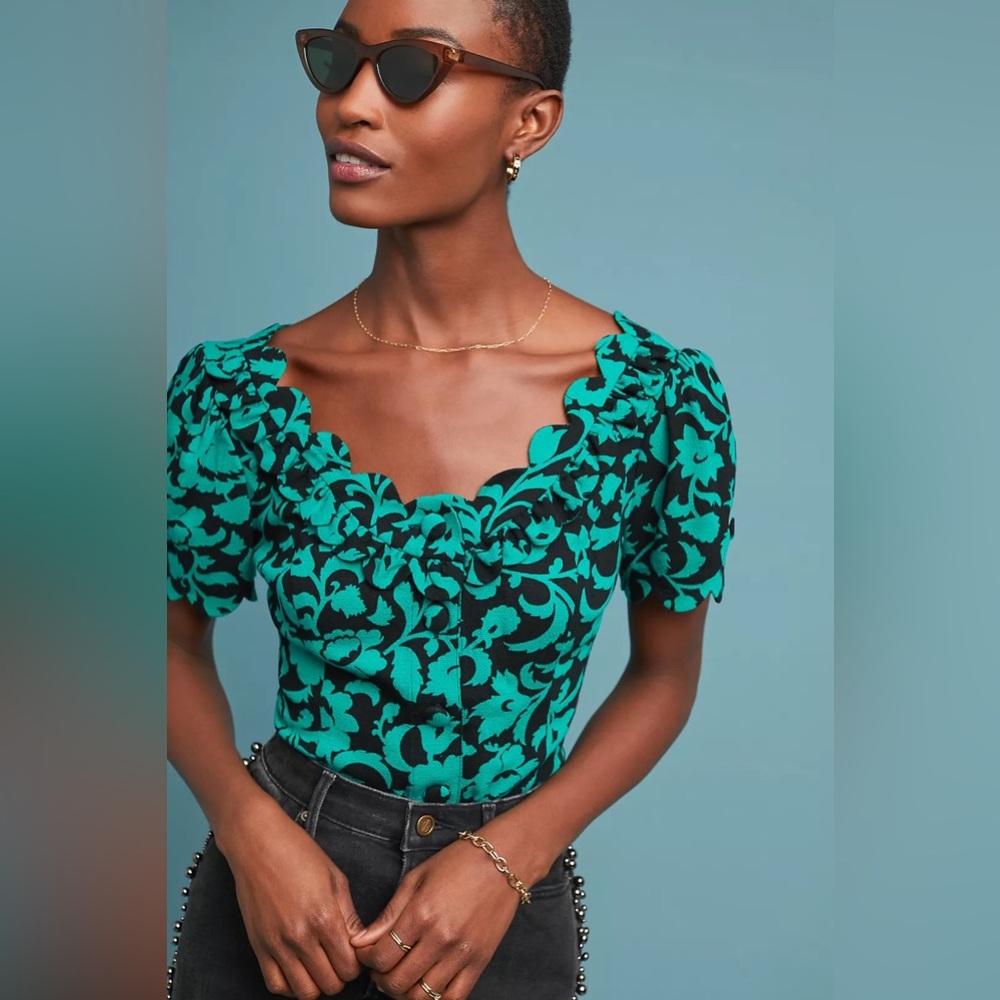 Maeve by Anthropologie Aseey Blouse